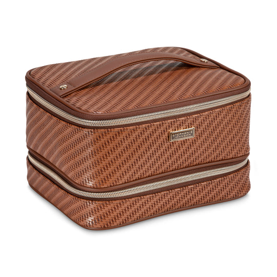 Rosewood Cognac Jenny Train Case banner
