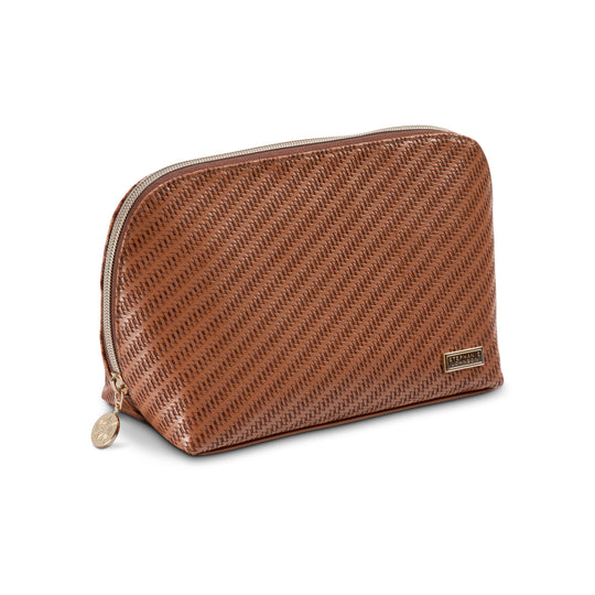 Rosewood Cognac Lola Makeup Bag banner